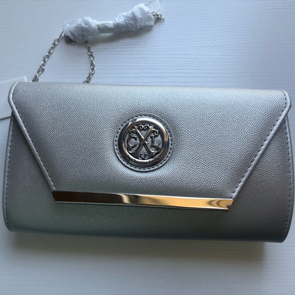Elegant Silver Clutch Bag